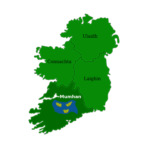 Map of Munster Free SVG